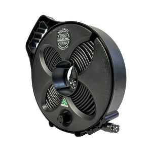 Flat Out Sullage Hose 25mm x 6m Compact Multi-Reel Matte Black