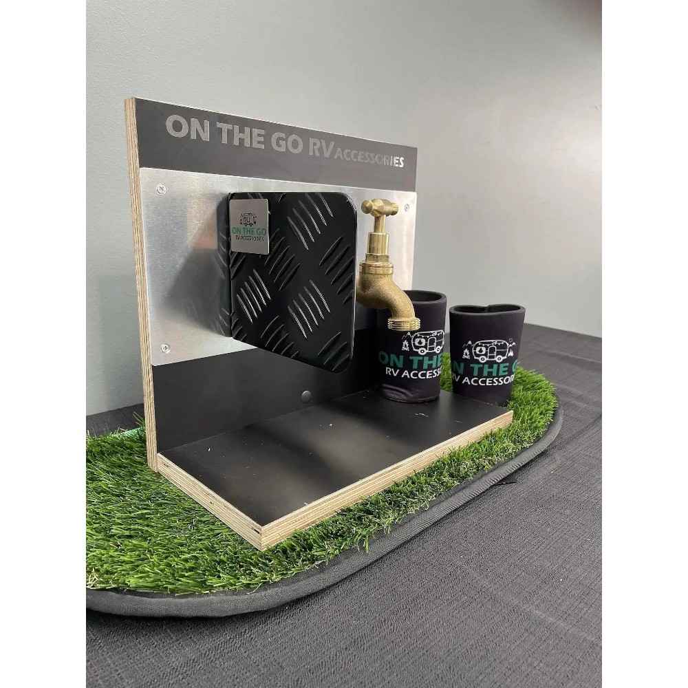 On The Go RV Alloy Tap Guard Black