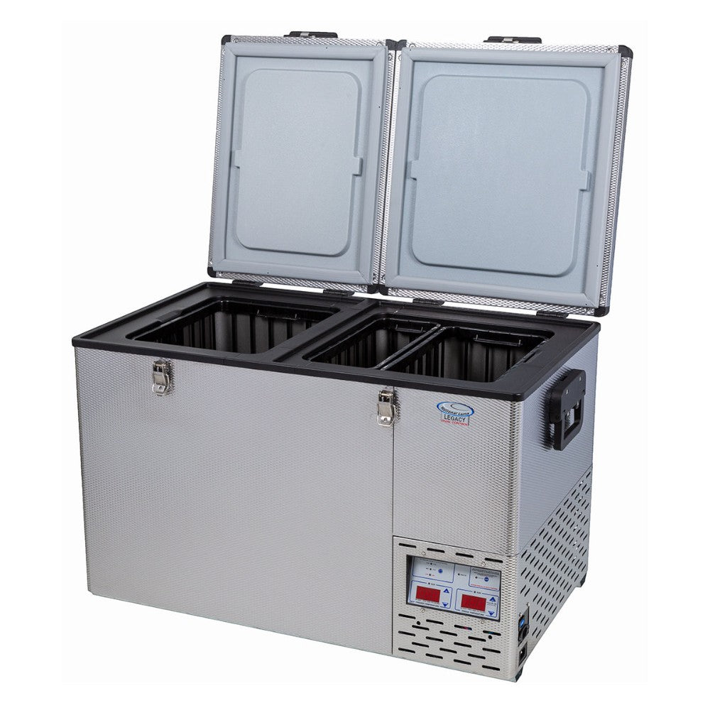 National Luna 72 Litre Legacy Stainless Steel Fridge and Freezer - Dual Zone