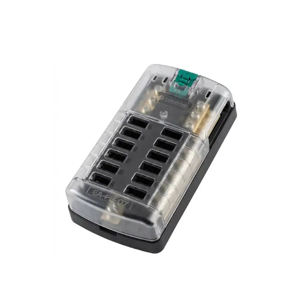 Enerdrive Blade Fuse Block – 12 Way with Negative Busbar