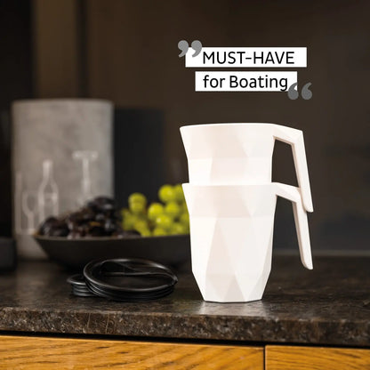 Magnetic TO GO Handle Cup WHITE by Silwy ...