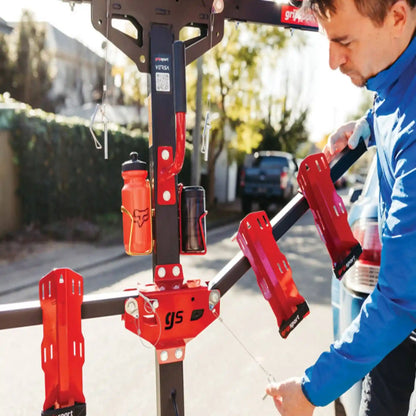 Gripsport Versa 2.4 Folding Standard Hitch 4 Bike Vertical Rack for vehicles with spare tyre