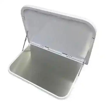 Caravan Picnic Table 800mm White with LEDs and USB Port