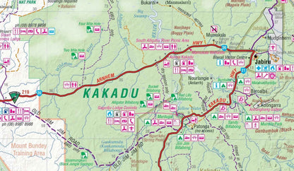 Hema Top End National Parks Map Litchfield Katherine and Kakadu