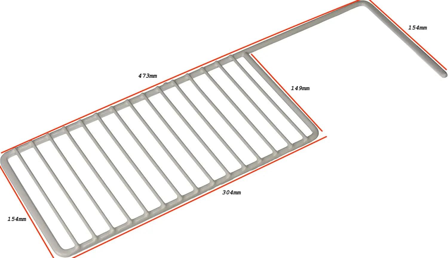 Thetford Wire Shelf With Cut-out T/s N604.3r 184l Fridge. 620272 / 632450 - Everything Caravans