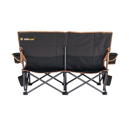 OZtrail Fireside Double Chair Black