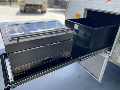 On The Go RV Kitchen Slide BBQ Combo Kit 400 - TERRAIN 1000mm Long