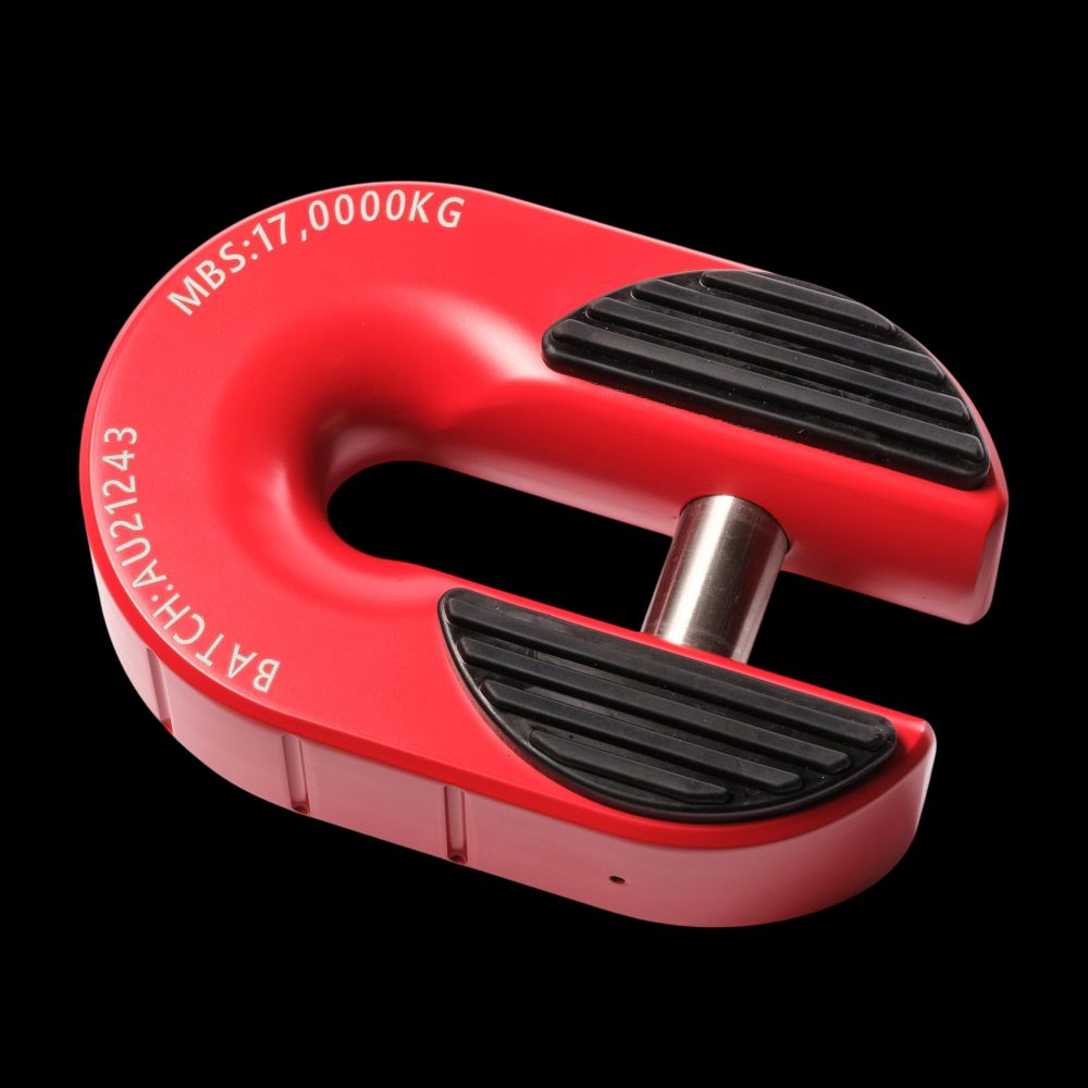 Saber 7075 Alloy Winch Shackle Cerakote Red winch shackle for soft shackles