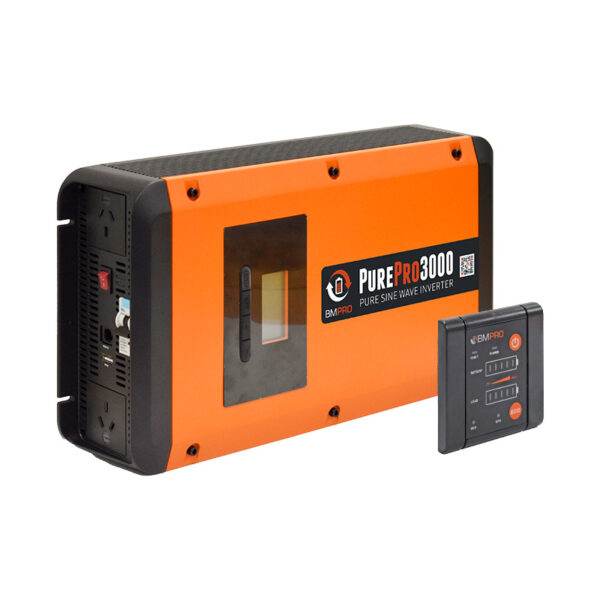 BMPRO PSW PurePro 3000w Invertor with 3m invertor connecting cables