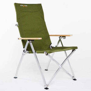 Stratus Outdoor ALL-DAY Reclining Camp Chair - Green - Everything Caravans