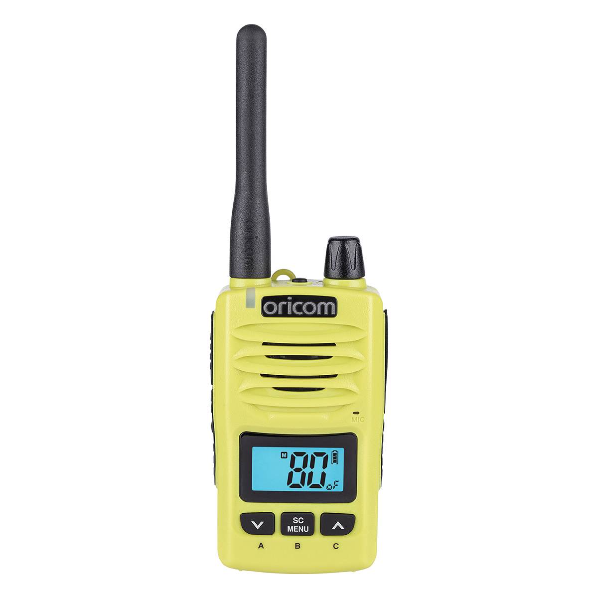 Oricom Waterproof IP67 Portable 5W UHF CB Radio - LIME