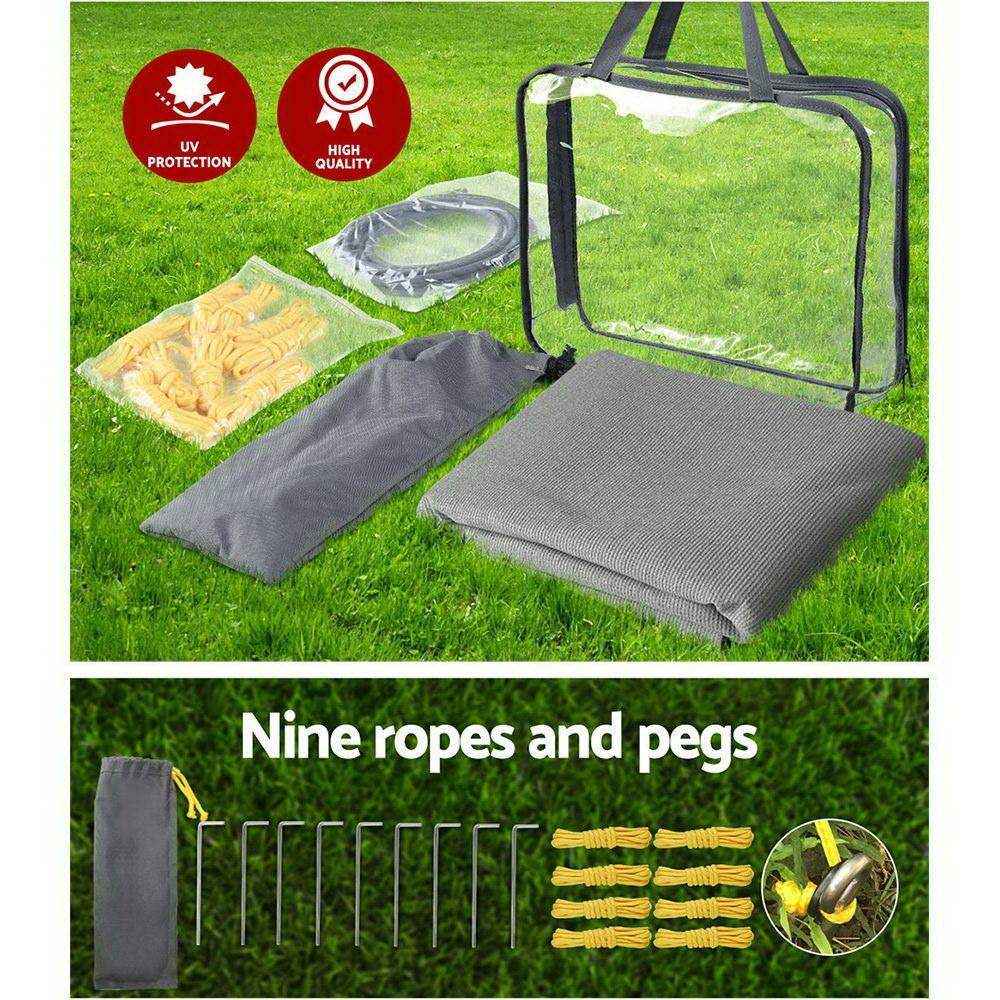 4.3Mx1.95M Caravan Privacy Screens Roll Out Awning End Wall