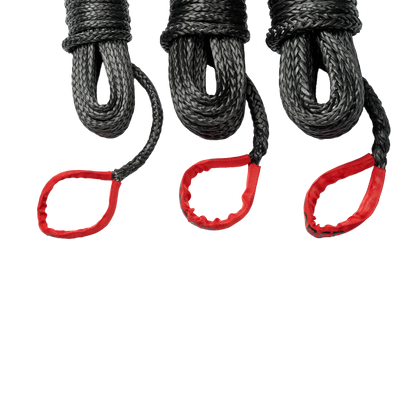 Saber 13200 KG Black SaberPro Winch Extension Rope with Red Sheath Eyes 20 m