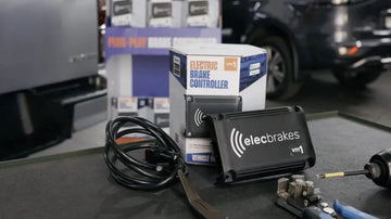 Elecbrakes VM1 Portable Electric Brake Controller for Vehicle - Hard Wired Version