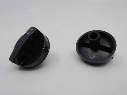 2x Knobs for RM5310 3 Way Fridge Selector and Thermostat - Black - Everything Caravans