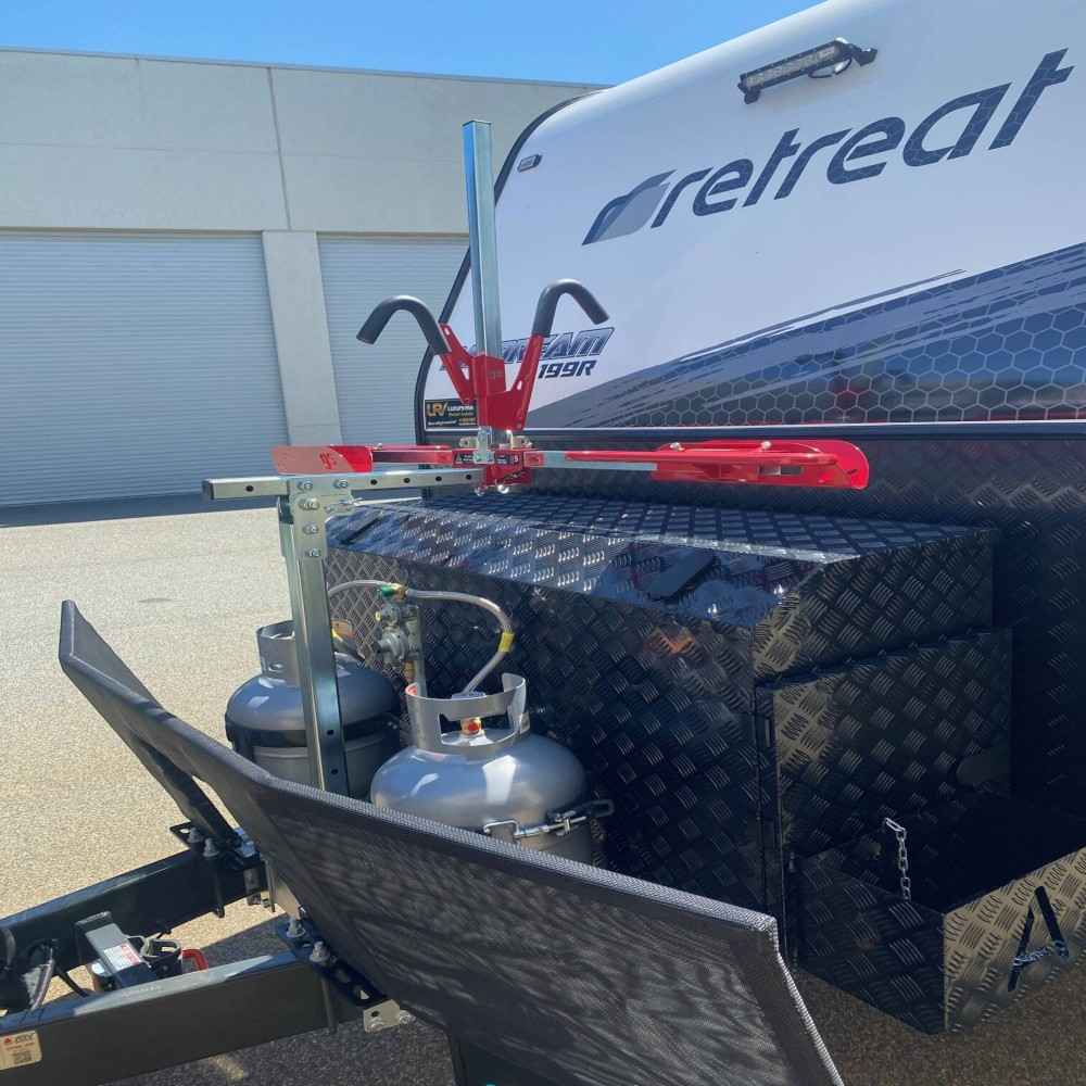Gripsport Tilting Attachment Converts a Non-Tilting Caravan Rack to Tilting