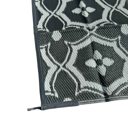 Caravan Camping Mat and Pegs Classic Grey White 1.5m x 2.43m - with Free PEG Set