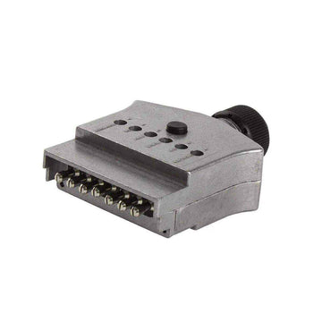 7 Pin Male Trailer Socket Metal Led - Everything Caravans