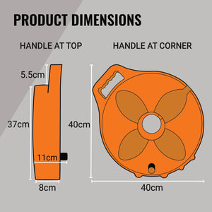 Flat Out 20m Premium 240v 15amp Extension Lead Extra Heavy Duty 2.5mm Original Multi-Reel Safety Orange
