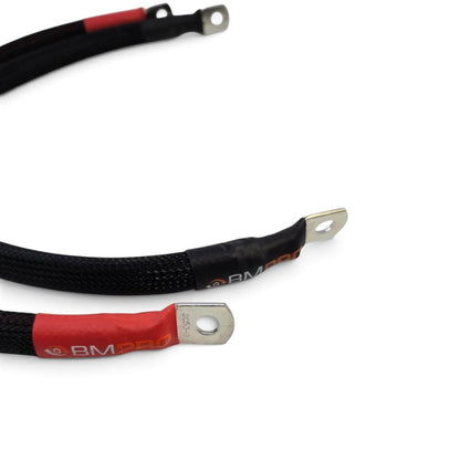 BMPro Battery and Inverter Cable Set 85mmsq 330amp 800mm Mega Fuse Extreme Cover - Pair