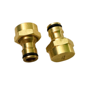 Flat Out Brass Hose Plug Set 12mm Quick Connect Seal Kit for Storage