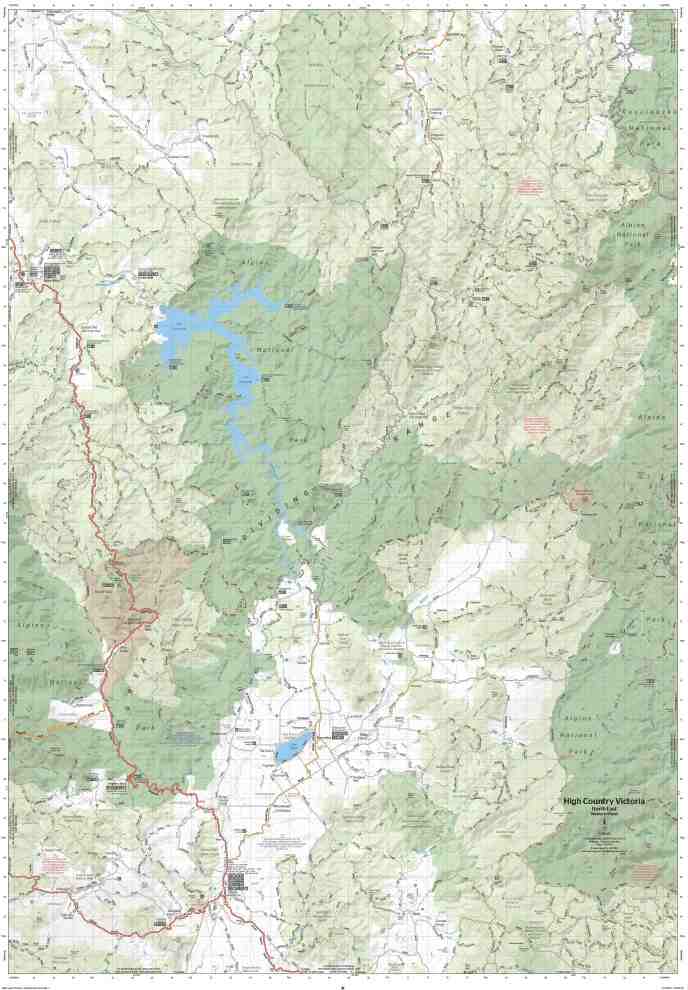 Hema The Victorian High Country - North Eastern Map