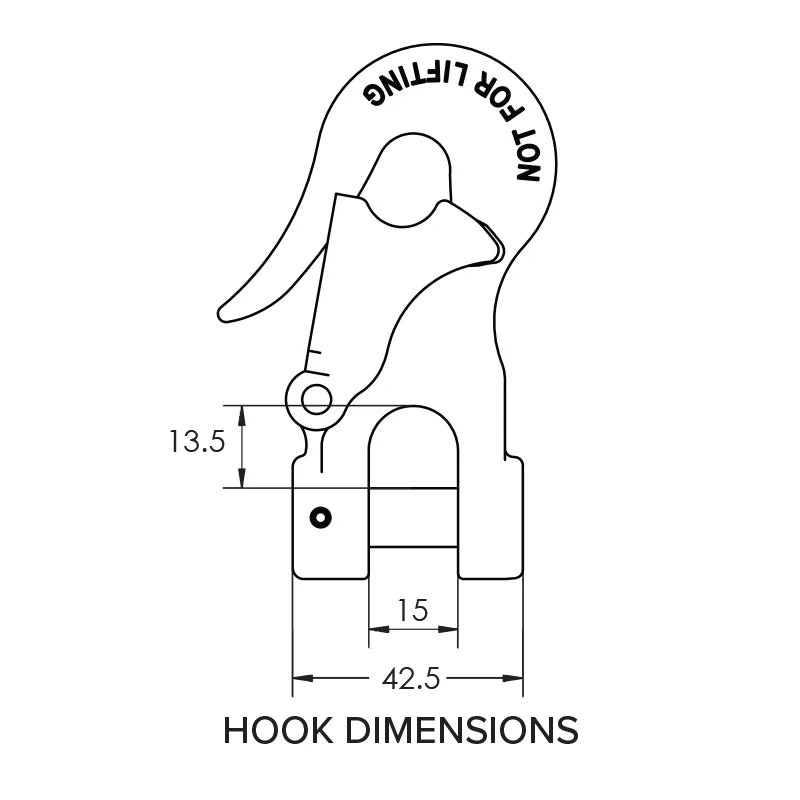 Mawby Hook Safety Chain Coupling  - 1 Set