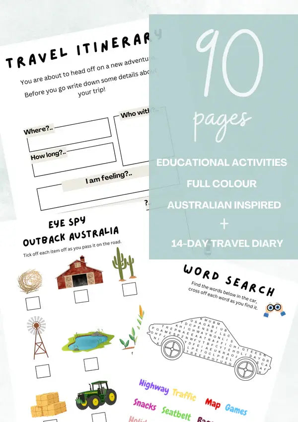 ArcMate Australian Kids Activity Book - Australian Travel Book