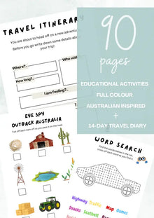 ArcMate Australian Kids Activity Book - Australian Travel Book