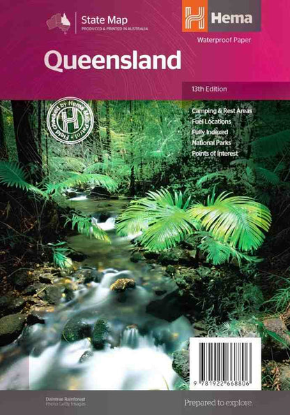 Hema Queensland State Map