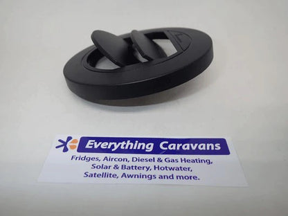 Eberspacher 60mm 65mm Vent Duct Plate Closable Black 221000010072