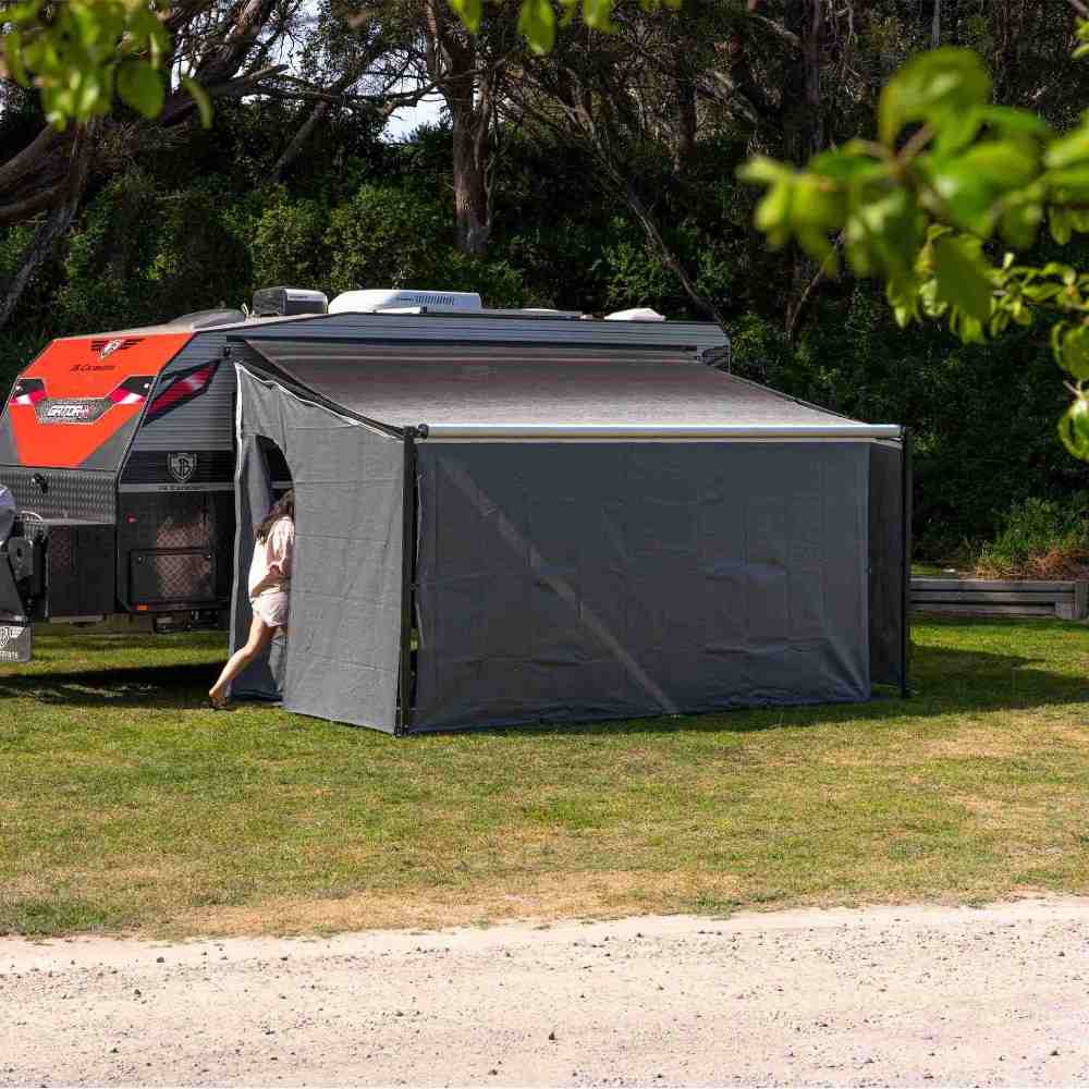 CGear Grey Awning Privacy Screens 2m or 6Ft 6in High 13ft Offroad