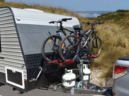 Gripsport Tilting Caravan Rack for 2 Bikes - needs mounting kit