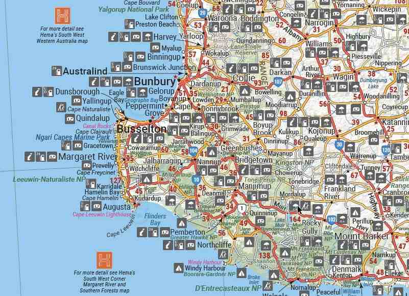 Hema Western Australia State Map