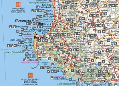 Hema Western Australia State Map