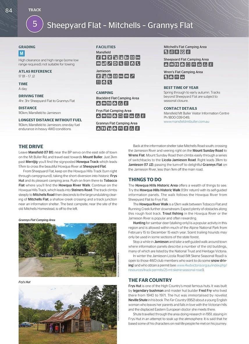Hema The Victorian High Country Atlas and Guide