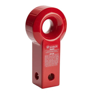 Saber Aluminium Rope Friendly Recovery Hitch - Red Prismatic