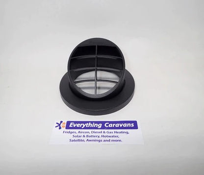 Eberspacher 60mm 65mm Vent Duct Plate 30Degree Black 221000010056