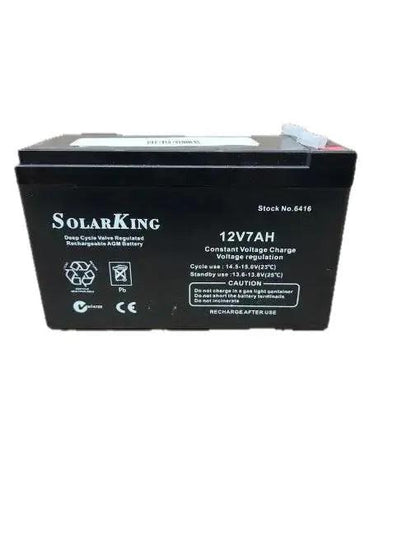 7Ah Solarking Battery 7amp 12volt Rechargable AGM Battery - Everything Caravans
