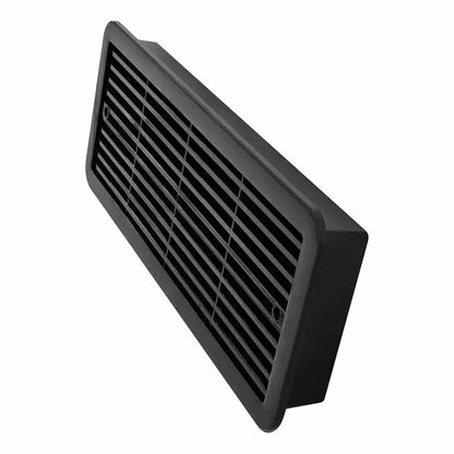 12V Caravan Fridge Vent with Triple Fans Black 480mm