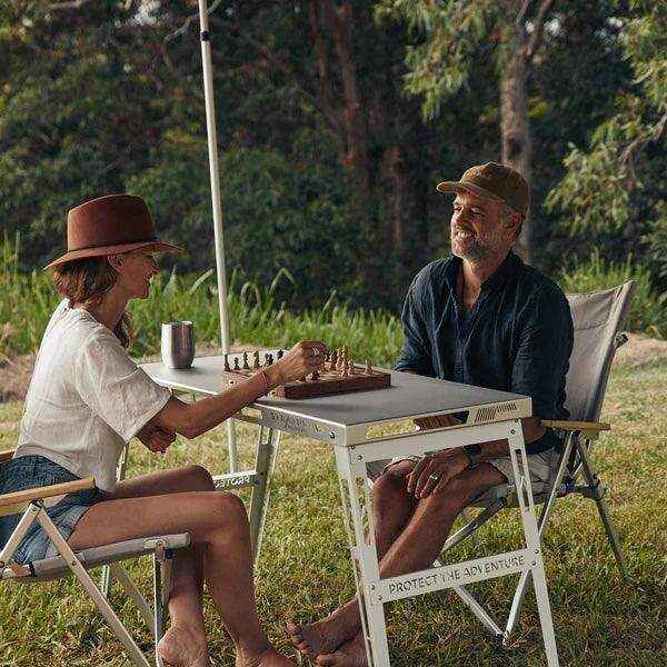 Stratus Outdoor Table and Chair Bundle for 2 in Stone - Everything Caravans