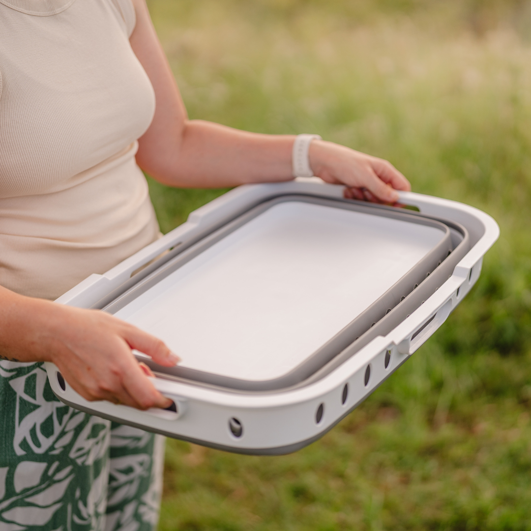 Xplore Outdoors Collapsible Laundry Basket with Fold-out Legs
