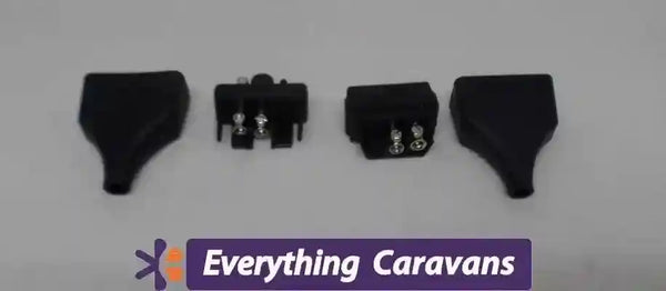 12volt Plug for 3 Way F400 RC1180 Chescold Dometic Fridge Freezer Old Type - Everything Caravans