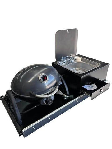 On The Go RV Kitchen Slide BBQ Combo Kit 570 - SUMMERLANDS 1200mm Long