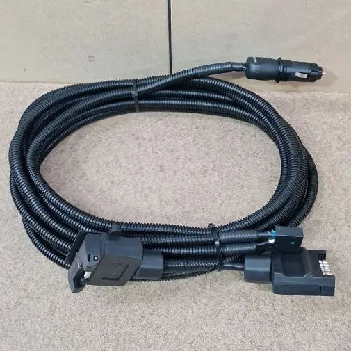 Portable Electric Brake Controller and Harness 7 Pin Connectors