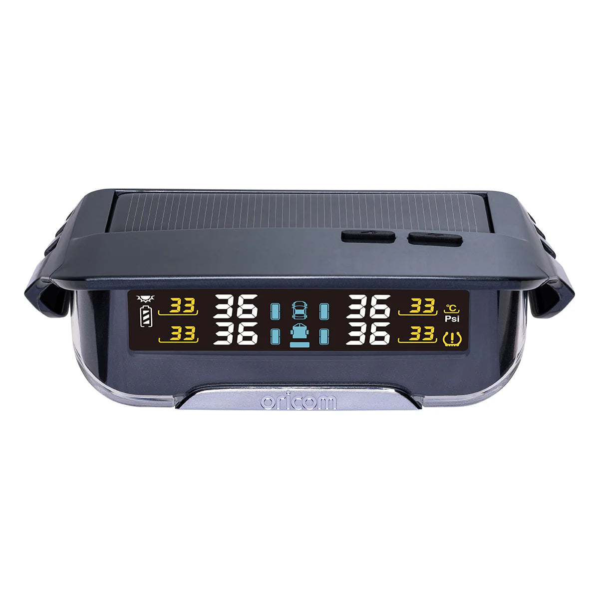 Oricom NEW DIY TPMS Tyre Pressure Monitoring System Multicolour Display - 4 External Sensor
