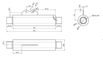 Autoterm Air Exhaust Silencer with Mounting Kit