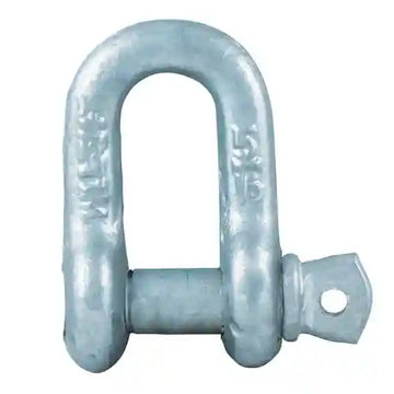 Caravan D Shackle Galvanised 8mm Rated