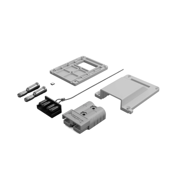 Duskie 50A Anderson Style White Kit with Cover Base Plug and Dust Cap