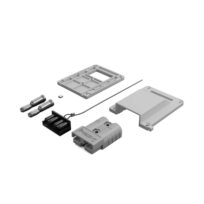 Duskie 50A Anderson Style White Kit with Cover Base Plug and Dust Cap